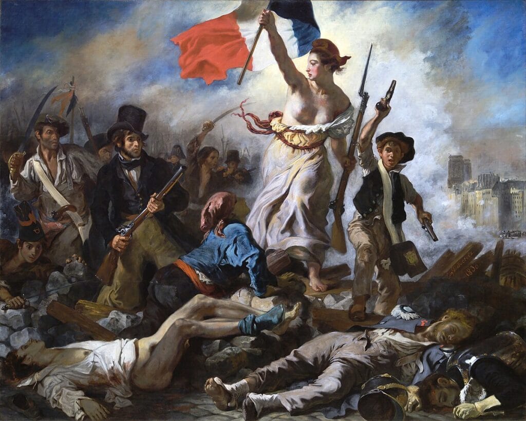 A Liberdade Guiando o Povo" (1830) 