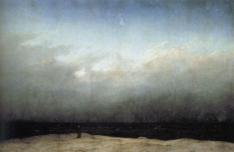Caspar David Friedrich — O Monge à Beira-Mar (1808–1810)