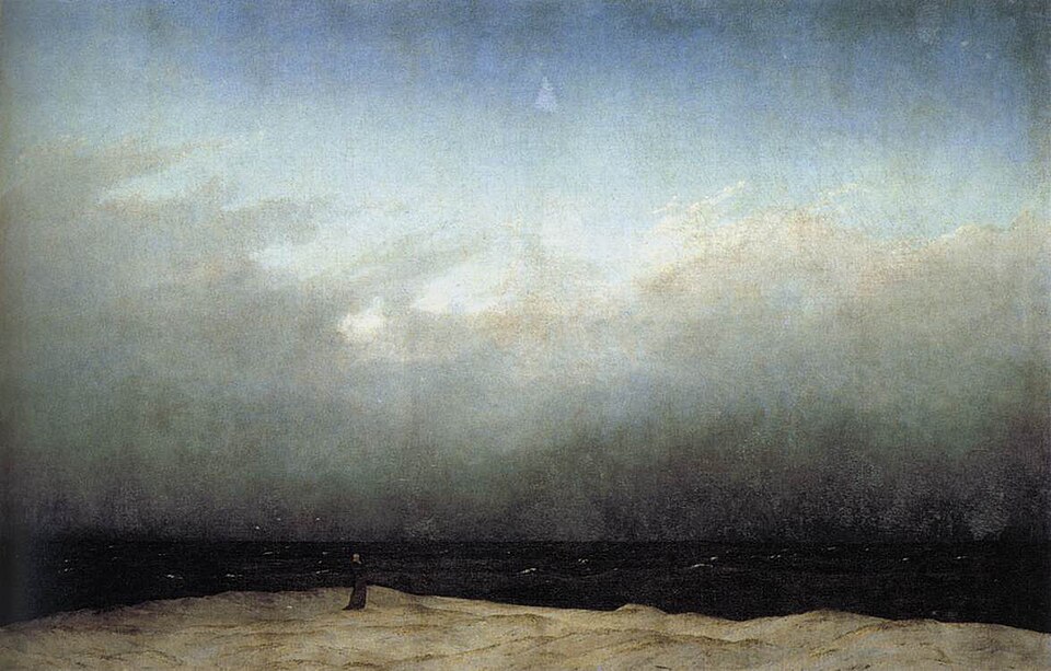 Caspar David Friedrich — O Monge à Beira-Mar (1808–1810)